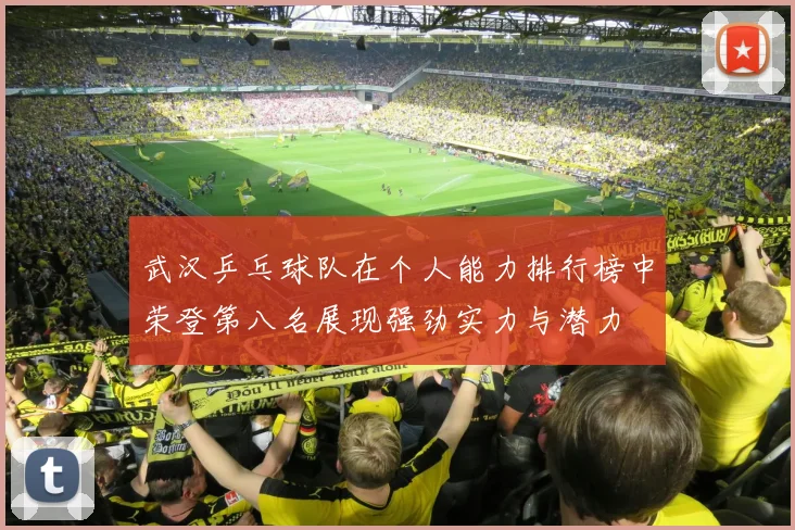 武汉乒乓球队在个人能力排行榜中荣登第八名展现强劲实力与潜力